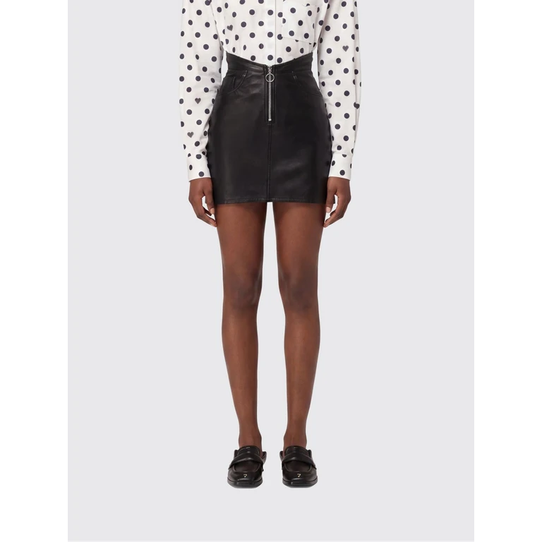 Skirt Woman color Black (W26SSLSK001LE02BK01)