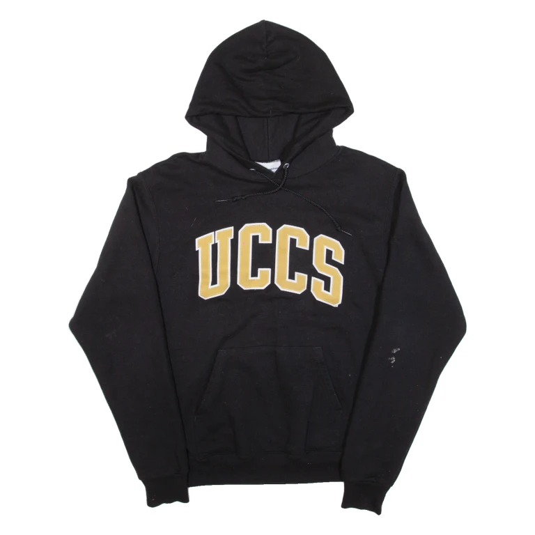 CHAMPION Uccs Mens Black Hoodie USA S