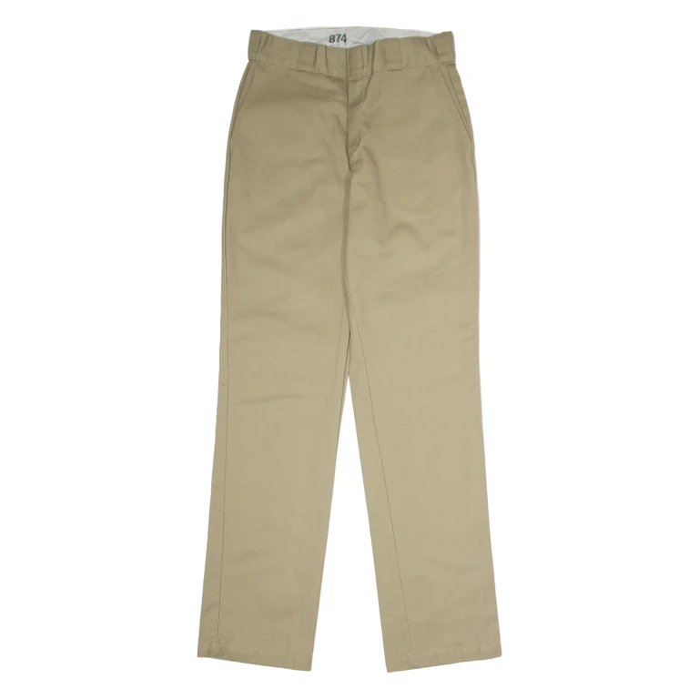 DICKIES 874 Workwear Womens Twill Trousers Beige Classic Straight W28 L32