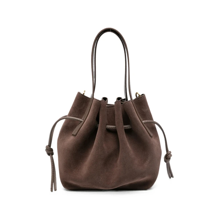 Mini Scallop Suede Tote Bag