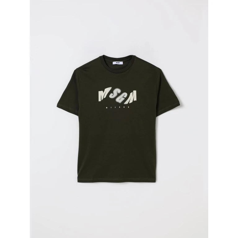 MSGM KIDS T-Shirt Kids color Military (F5MSJUBTH299082)