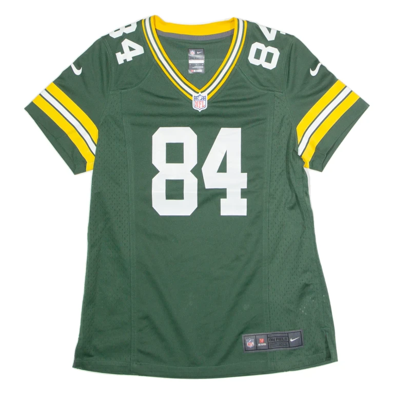 NIKE Green Bay Packers Home #84 Abbrederis Womens Jersey Green USA V-Neck M