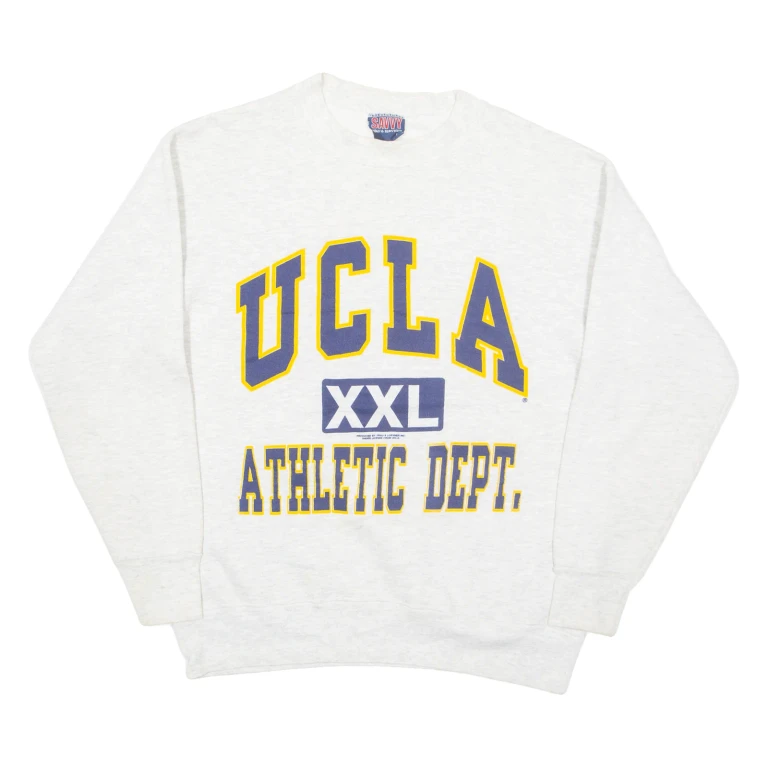 SAVVY University Of California Mens Sweatshirt Grey USA M