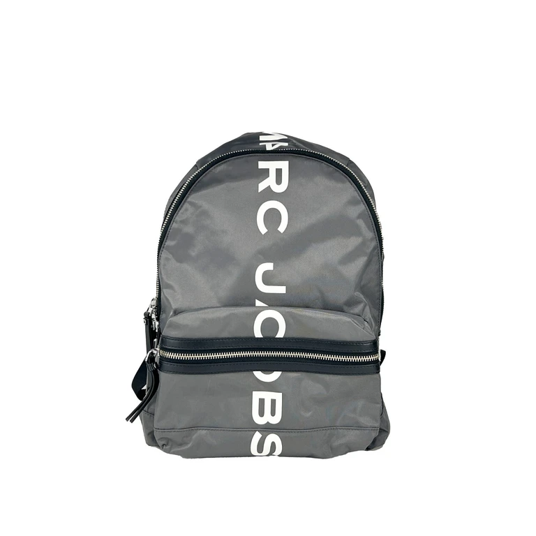 Marc Jacobs Suspiria Nylon Backpack Bookbag Silver - Women