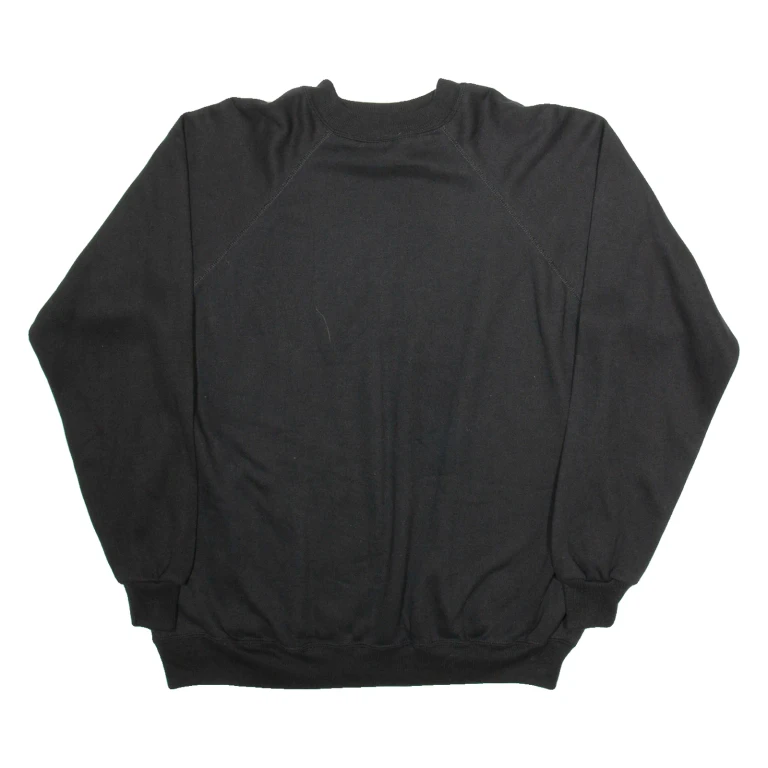 HANES Mens Sweatshirt Black XL