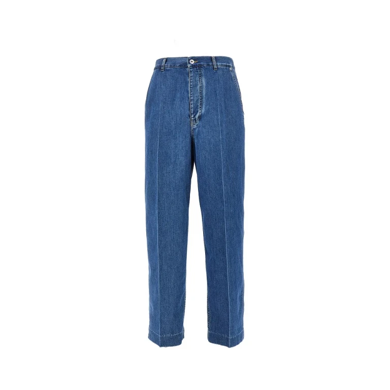Atlantic Blue wash wide leg jeans Man 46