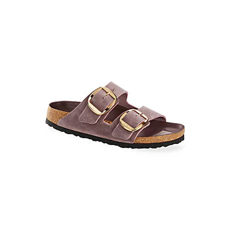 Arizona Big Buckle Oiled Leather Lavender Blush