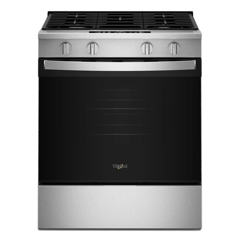 30 in. Gas Smart Range with Air Cooking Technology and Steam Clean in White 30 in. WSGS4530TW