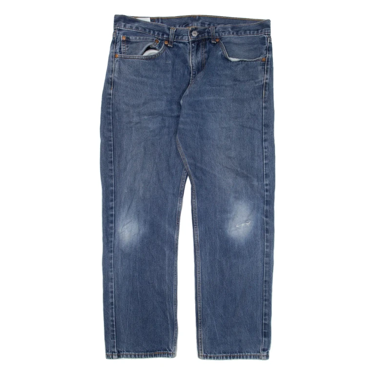 LEVI'S 505 Jeans Mens Blue Regular Straight W34 L30