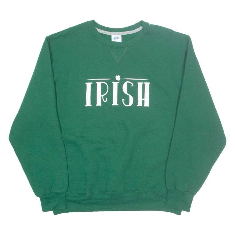 RUSSELL ATHLETIC Womens Sweatshirt Green L