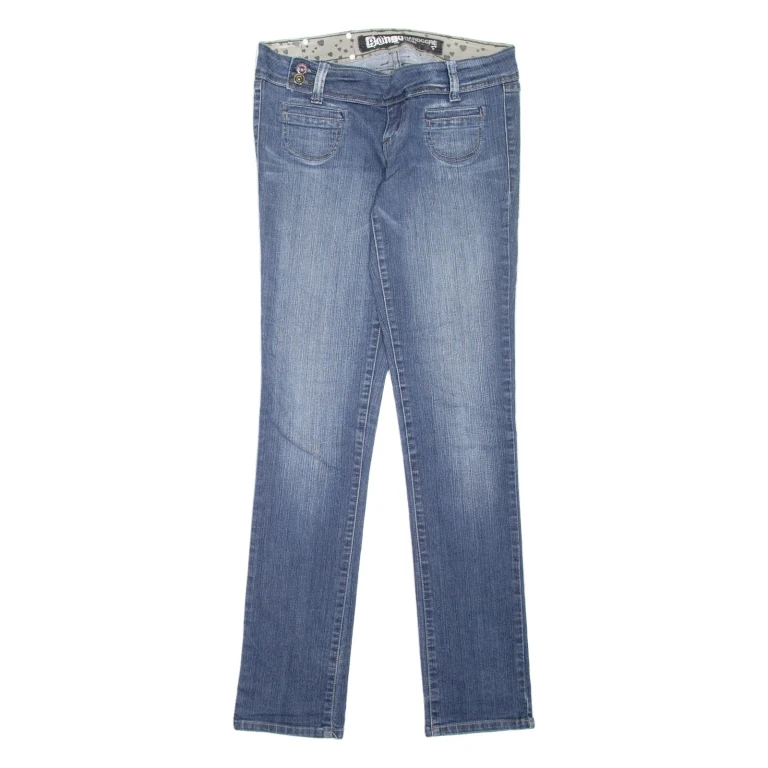 BONGO Womens Jeans Blue Slim Skinny Stone Wash W30 L31