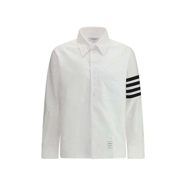 Thom Browne White Cotton Dress Shirt - Men