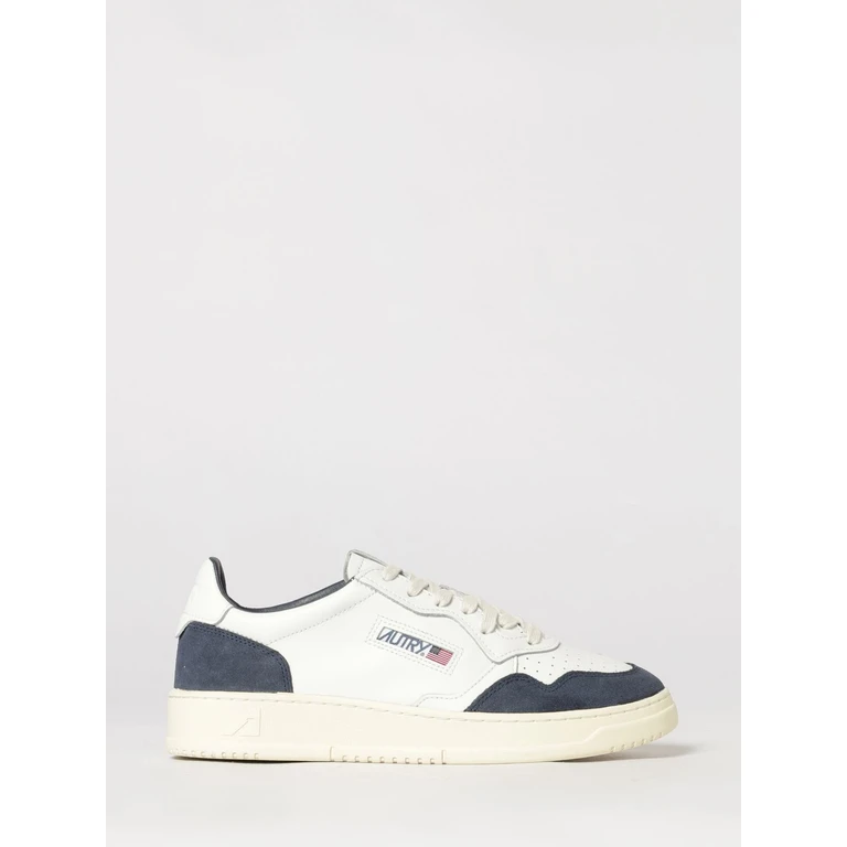 Medalist Low Top Trainers in Bicolour Leather and Suede (AULMFT22)