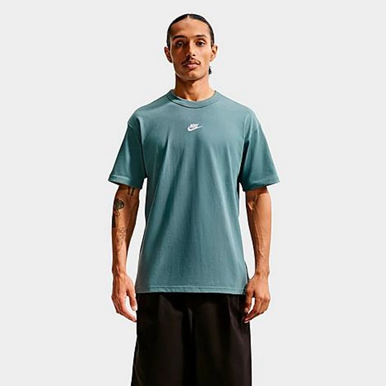 Nike Men's Sportswear Premium Essentials Futura T-Shirt in Mineral Slate Size: XS