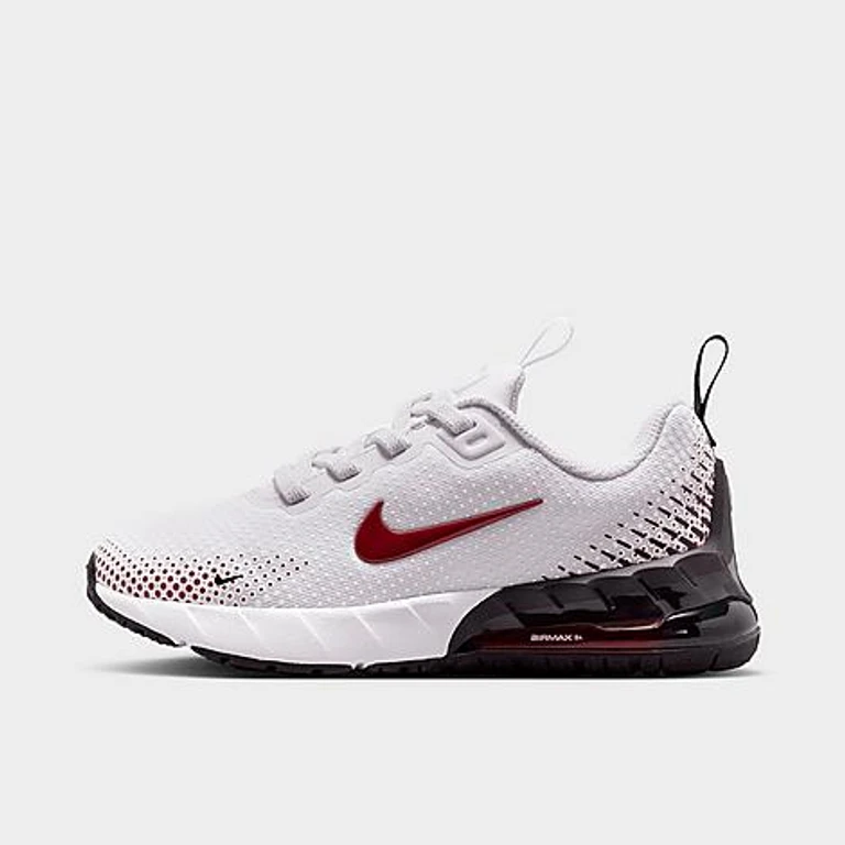 Nike Little Kids Air Max Phoenix Stretch Lace Casual Shoes in White/Black/Team Red Size: 1.0