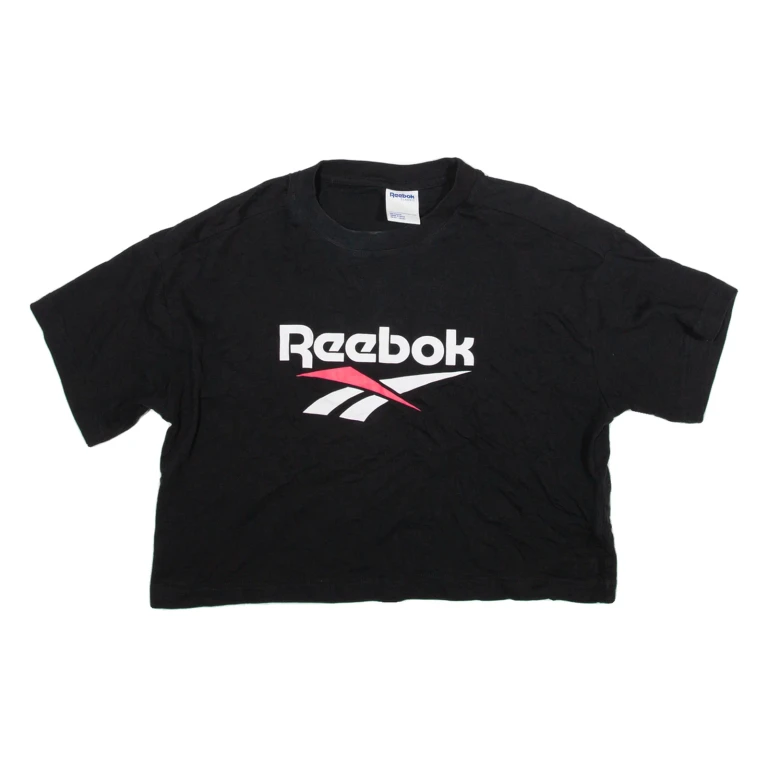 REEBOK Classic Cropped Womens T-Shirt Black S