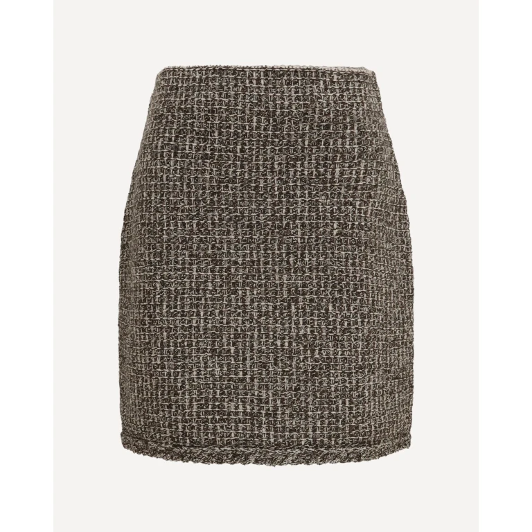 Tweed Mini Skirt Female 44