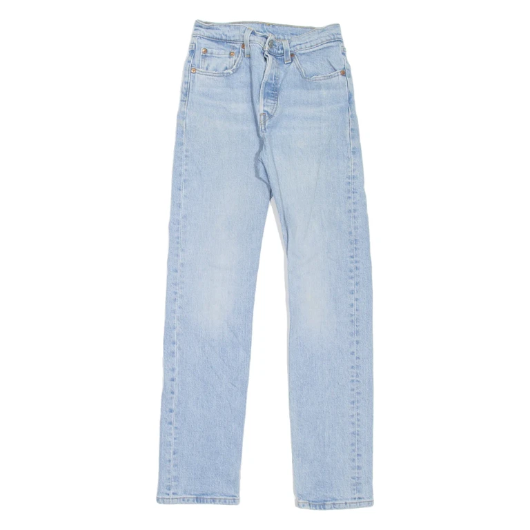 LEVI'S 501 Jeans Mens Blue Regular Straight Stone Wash W24 L30