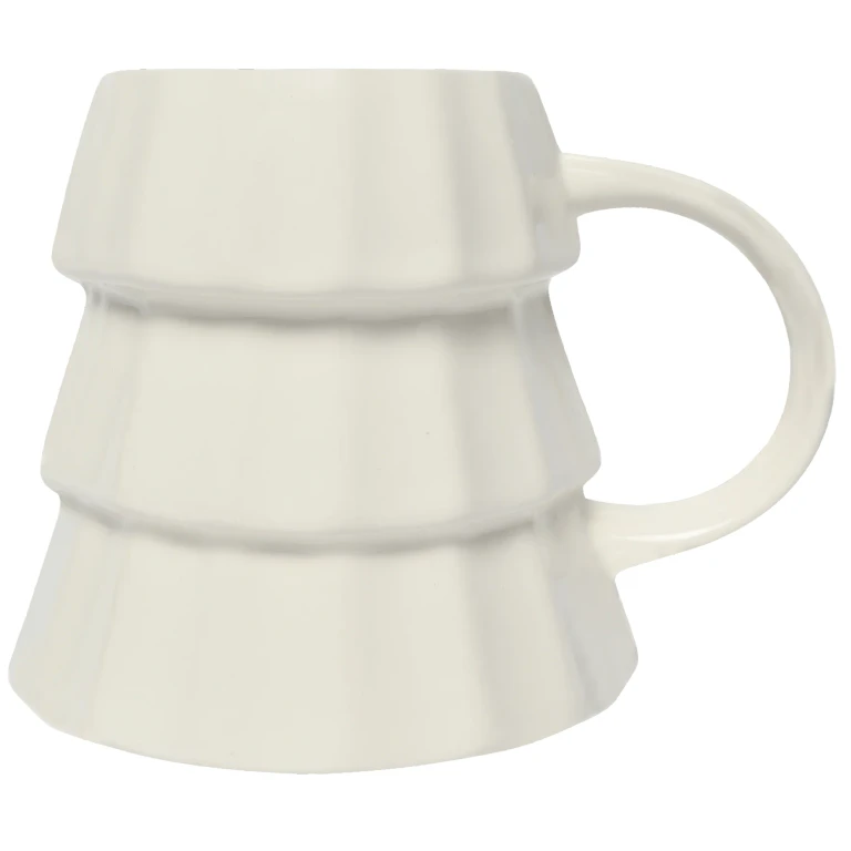 Cream Tree 17 oz Figural Coffee Mug