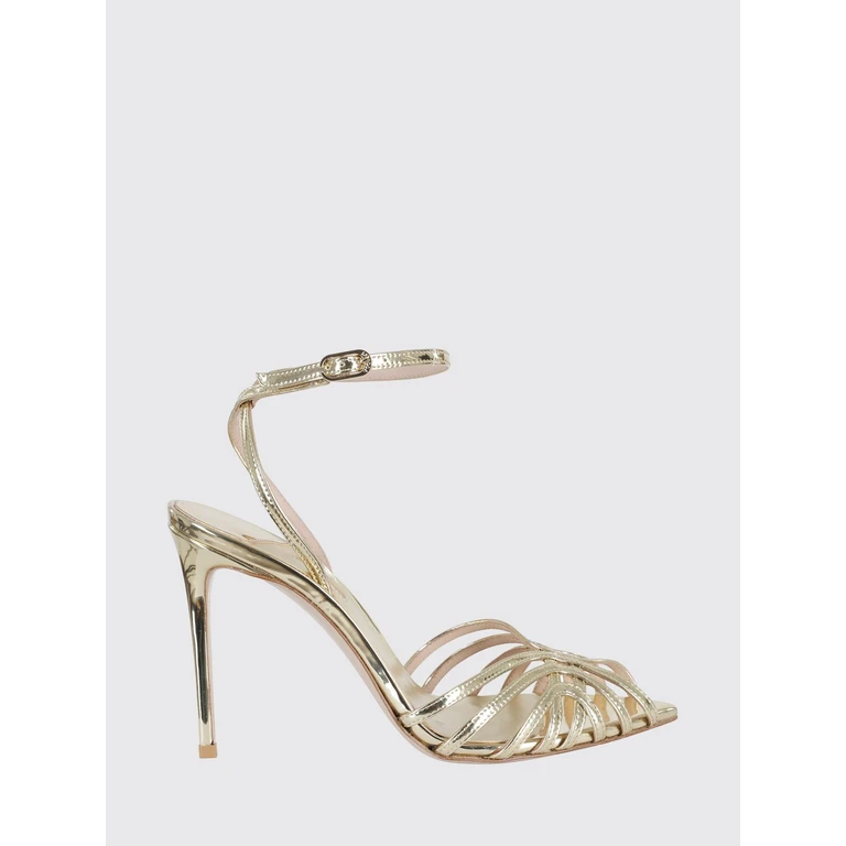 Heeled Sandal Woman color Platinum (2309B100RCPP907)