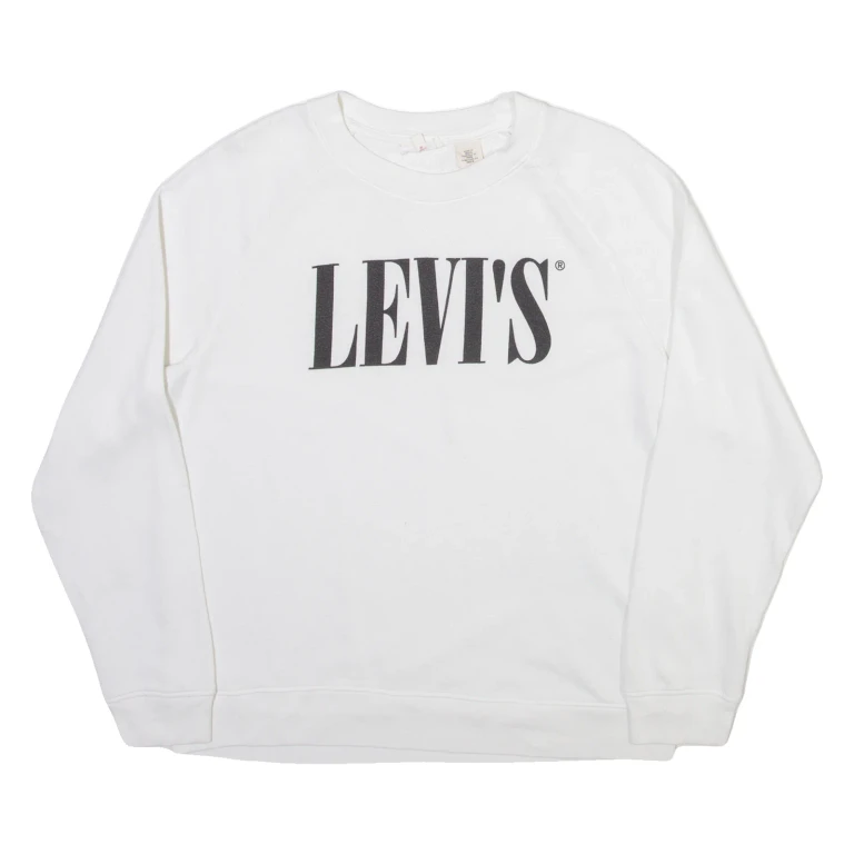 LEVI'S Mens Sweatshirt White M