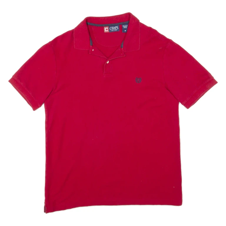 CHAPS Mens Polo Shirt Red M