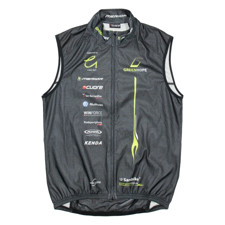 CUORE Full Zip Biker Mens Jersey Grey Sleeveless M