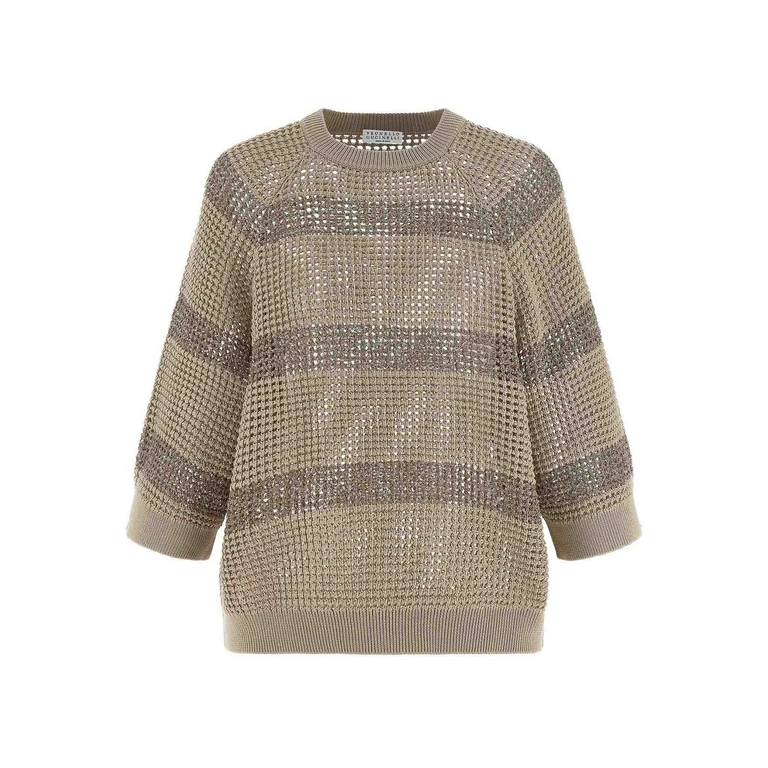 Brunello Cucinelli Pull Col Rond - Beige (M58772800CKH72)