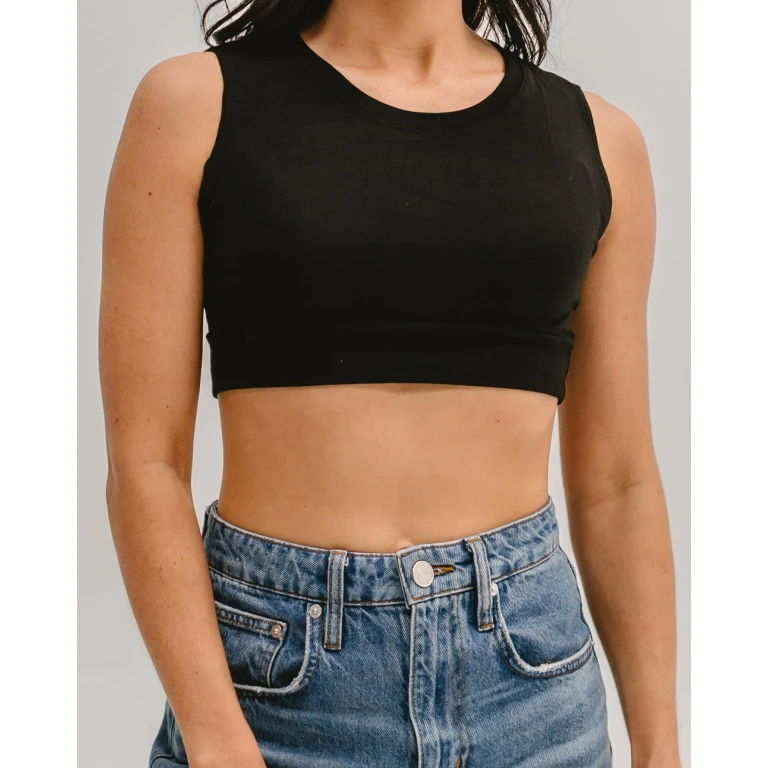 Crew Neck Tank Halftee