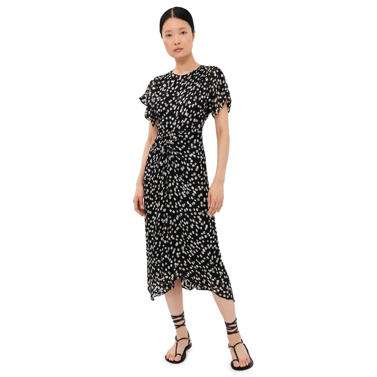 Isabel Marant Herva Dress Black/Ecru 42
