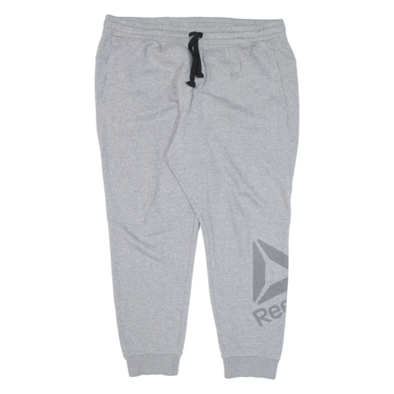 REEBOK Womens Joggers Grey Tapered 2XL W38 L26