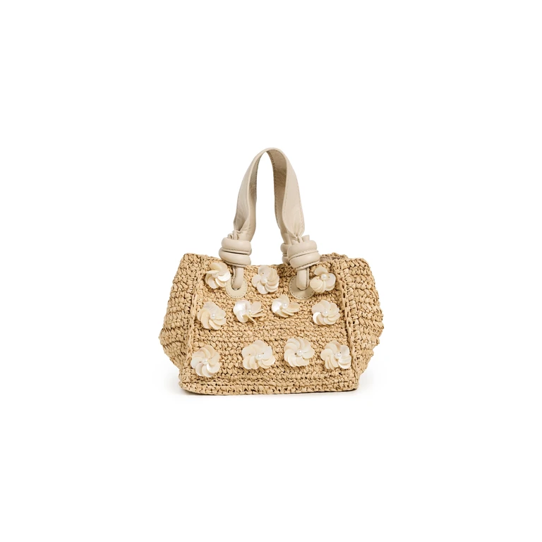 BTB Los Angeles Dottie Mini Tote Bag Natural One Size