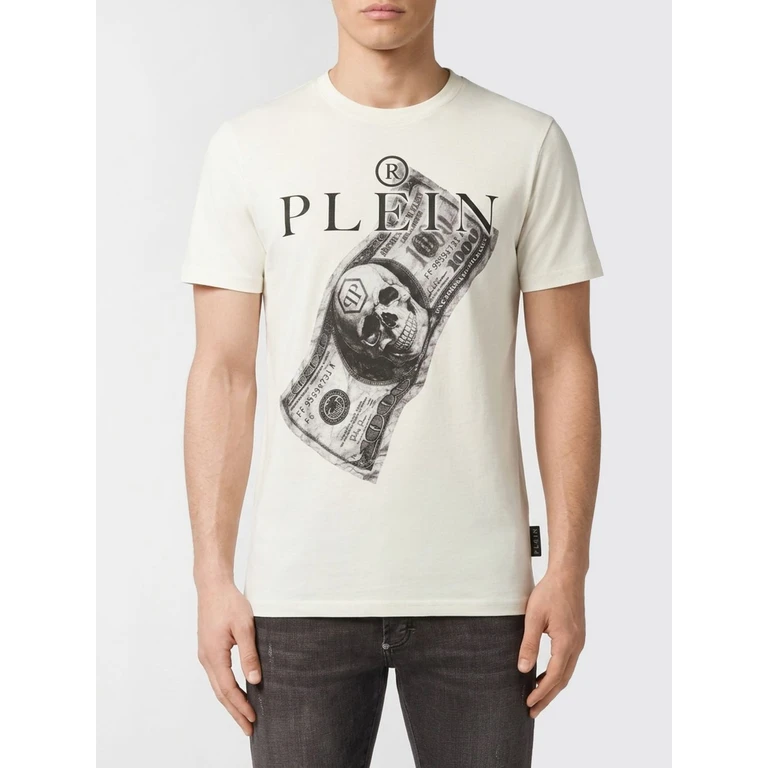 Graphic Print Cotton T-Shirt with Contrast Logo (UAFCMTK9368PJY002N01)