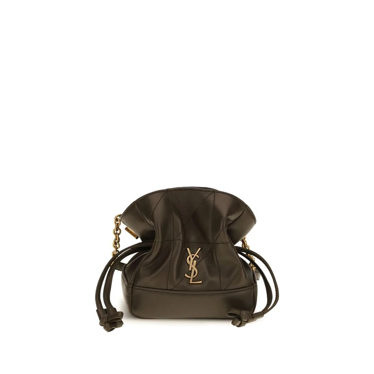 Saint Laurent Bicolor Lamb Ovis Aries Clutch Bag - Women