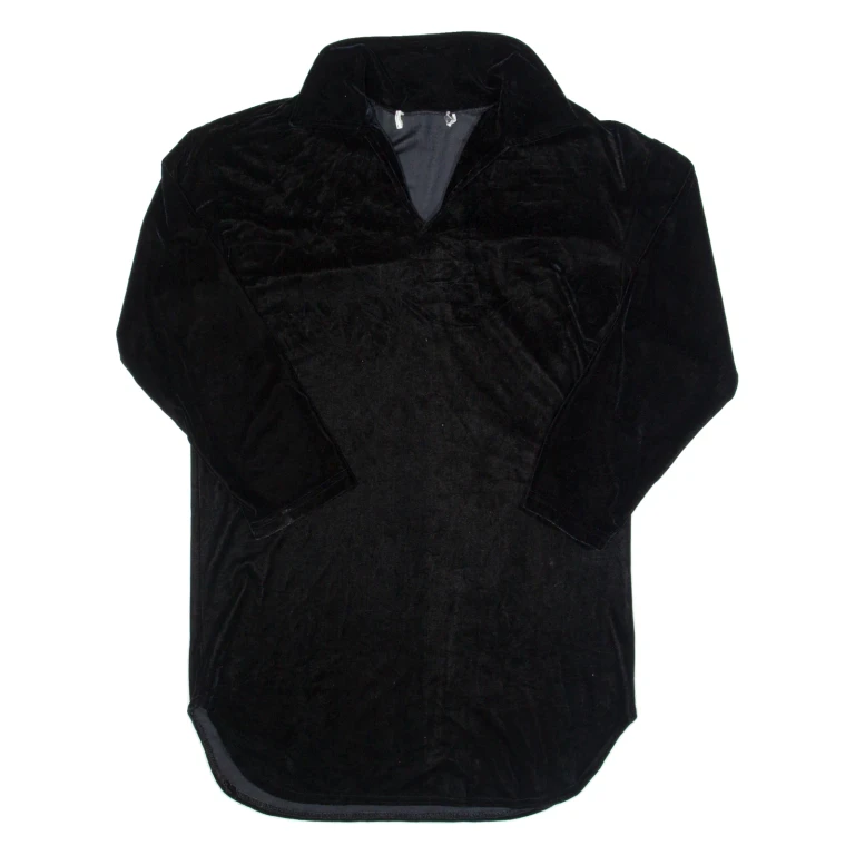 Womens Shirt Black Collared Long Sleeve 90s M
