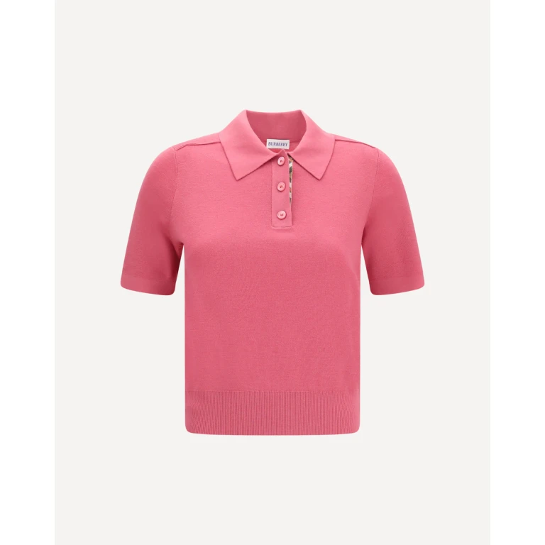 Wool Polo with Check details Female M