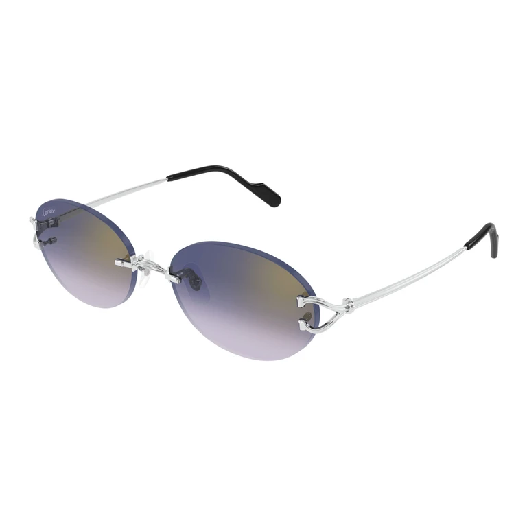 Cartier Blue Oval Unisex Sunglasses CT0551S 003 55