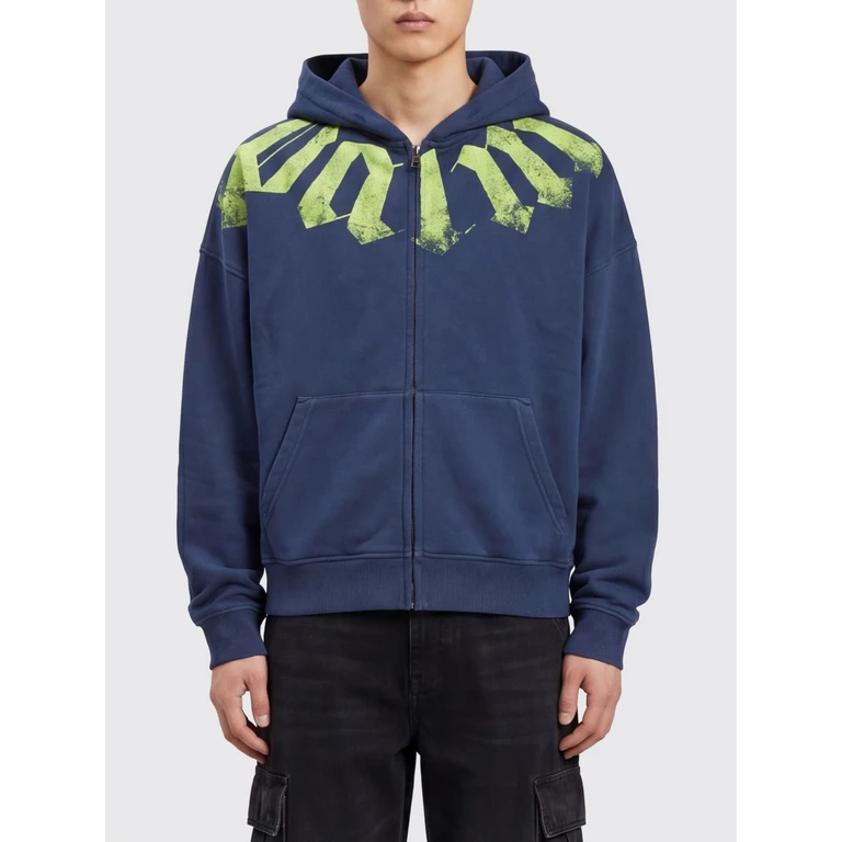 Sweatshirt Men color Blue (PMBE02FS26FLE0014614)