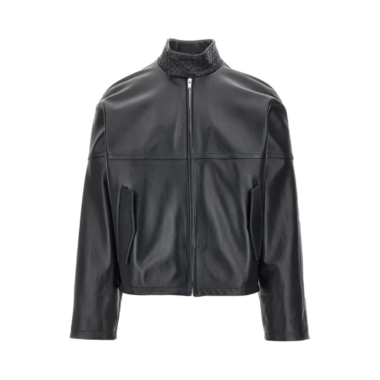 BOTTEGA VENETA Nappa leather blouson with Intrecciato motif Man 48