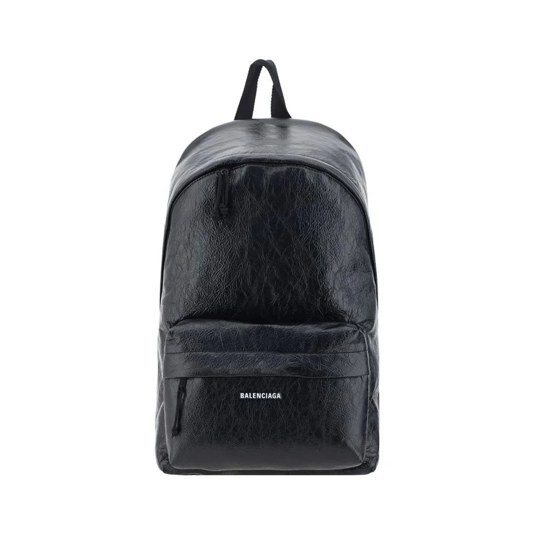Balenciaga Black Lamb Ovis Aries Backpack - Men
