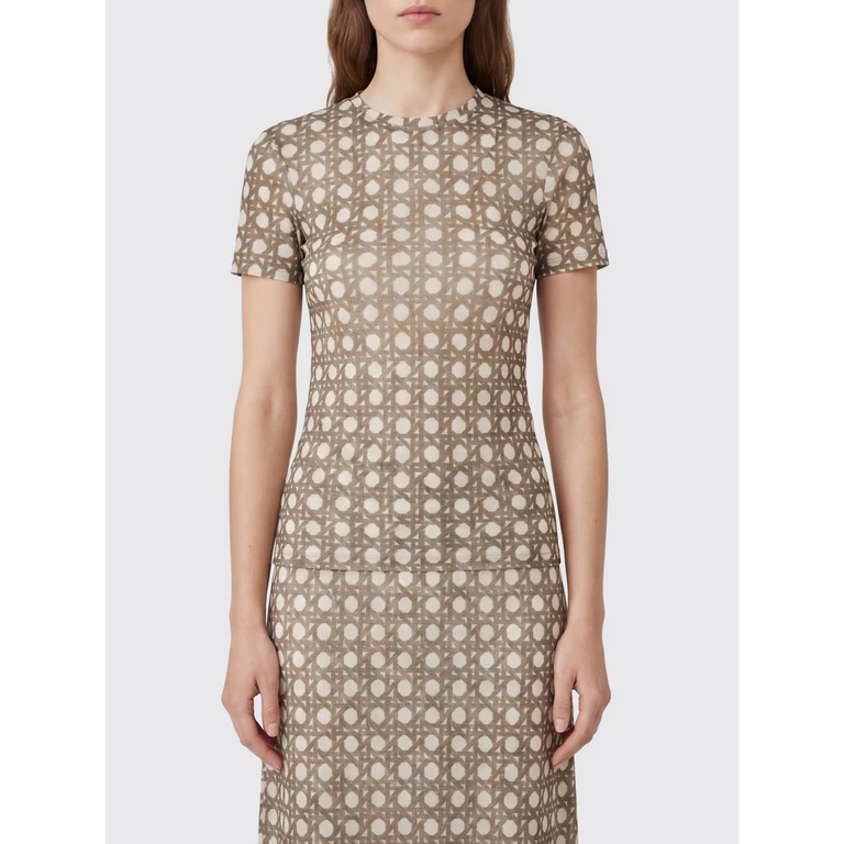 Top Woman color Brown (NW26SSTP22376RATTANPOLKA)