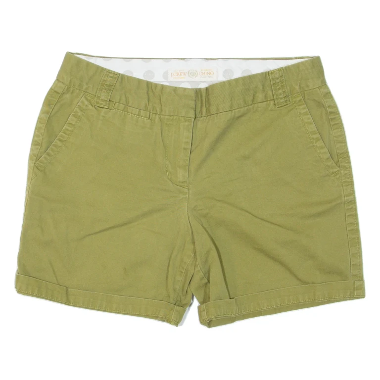 J CREW City Fit Womens Chino Shorts Green M W30