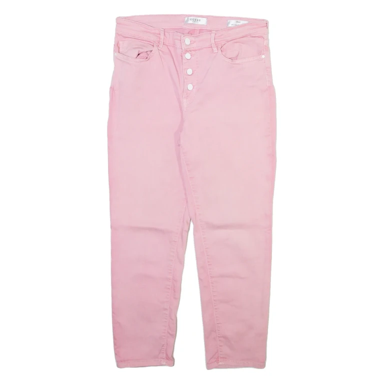 GUESS Womens Trousers Pink Slim Skinny W30 L23