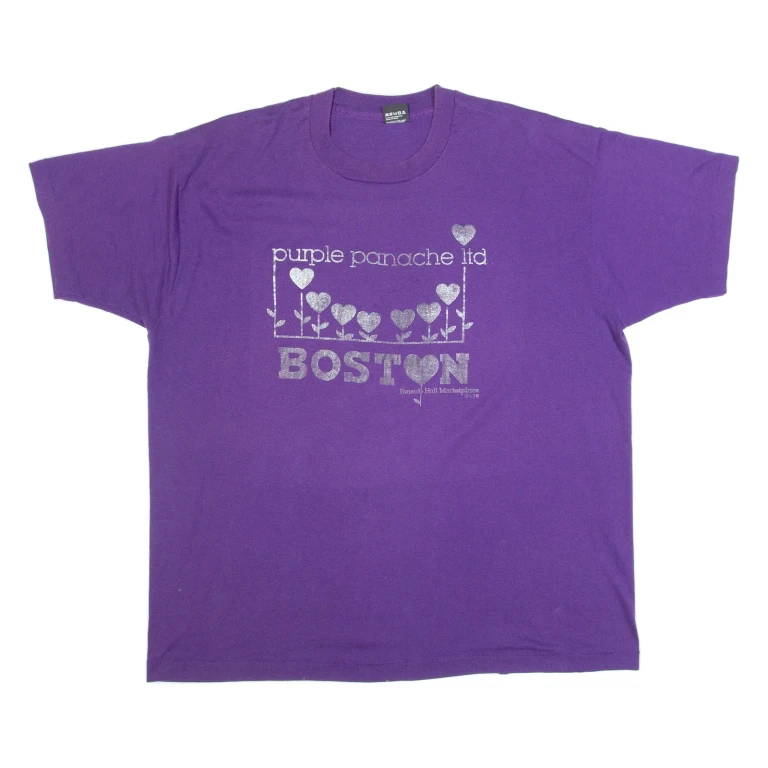 SCREENSTARS BEST Purple Panache Boston Womens T-Shirt Purple 2XL