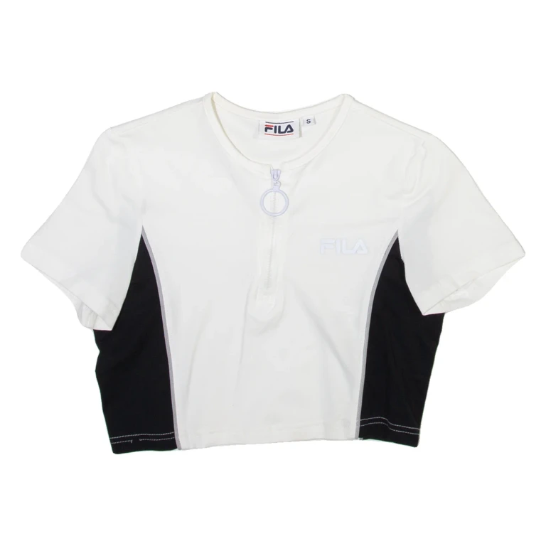 FILA Cropped Girls T-Shirt White S