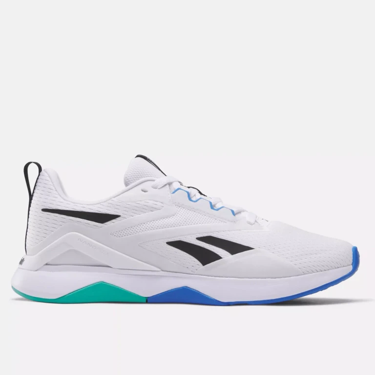 Men's Nanoflex Tr 2 Shoes - Footwear White/Black/Unleashed Green