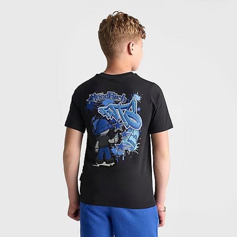 Big Kids Stars T-Shirt in Black Size: Small