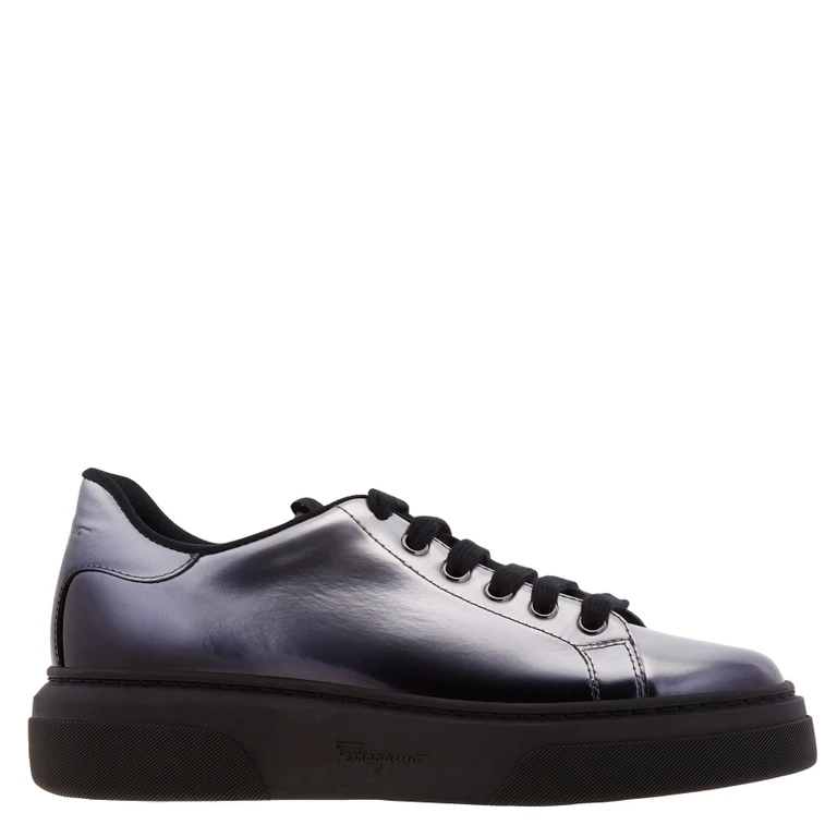 Cassandra Low-Top Leather Sneakers, Size 7