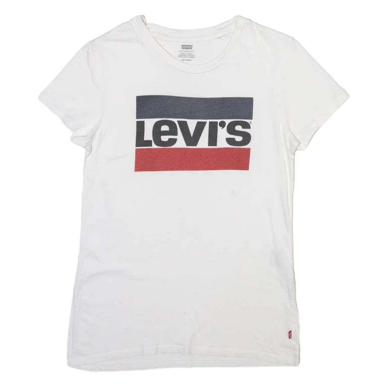 LEVI'S Mens T-Shirt White XS