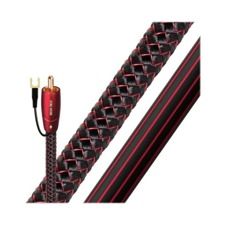 Irish Red RCA Low-Frequency Subwoofer Audio Interconnect